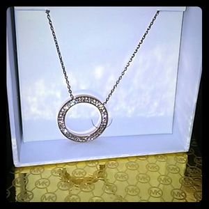 MK pave ring necklace